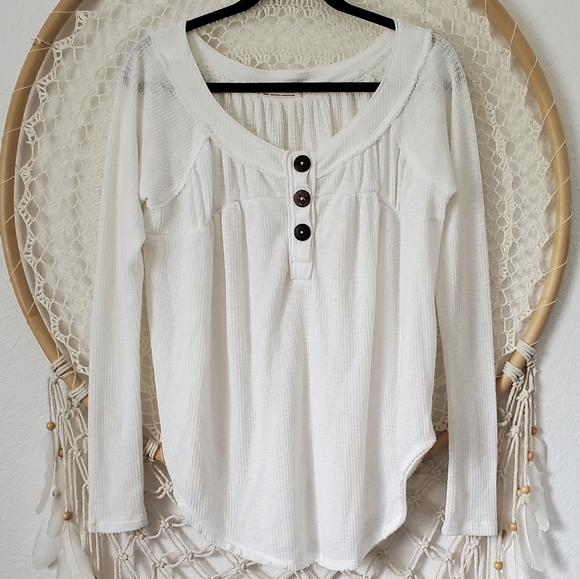 FREE PEOPLE | Must Have Henley Top EUC size sm - Picture 8 of 10